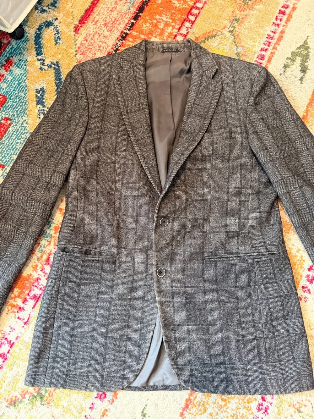 Men’s Vintage Baumler Windowpane Blazer | Iceland Vintage Find